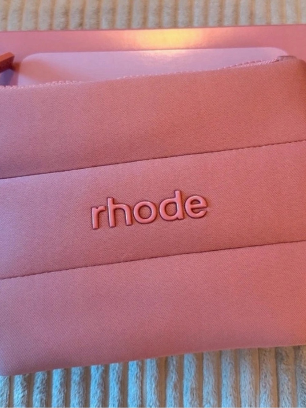 rhode Bubble bag in pretzel pink NIB